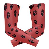 LEVEIS Paw Print Arm Sleeves UV Protection for Men Women Sunblock Protective Gloves Running Golf Cycling Driving Long Arm Cover 1 Pair