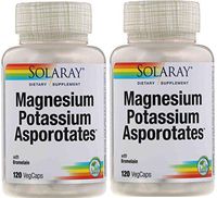 SolarRay Magnesium Potassium Asporotates with Bromelain (120 VegCaps) Pack of 2