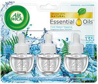 Air Wick, Plug in Scented Oil 3 Refills, Fresh Waters, Essential Oils, 2.01 oz