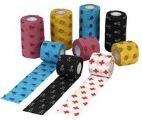 Kruuse Fun-Flex Pet Bandage (10 Rolls), Assorted, 4"