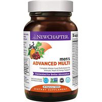 New Chapter Men's Multivitamin + Immune Support, Men’s Advanced Multi (Formerly Every Man), Fermented with Whole-Foods & Probiotics + Selenium + B Vitamins + Vitamin D3 - 48 ct (Packaging May Vary)