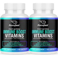 Immune Support Immunity Booster Supplement with Vitamins for Immune Boost - 35 Essential Vitamins Including Vitamin C, Zinc, Echinacea 2 Bottles