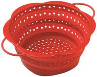 Kuhn Rikon 20103, Samll Silicone Collapsible Colander, Small, Mini, Red