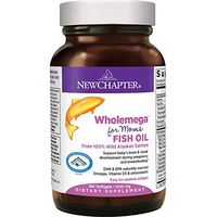 New Chapter Prenatal DHA - Wholemega for Moms Fish Oil Supplement with Omega-3 + Vitamin D3 for Prenatal & Postnatal Support - 180 ct
