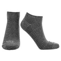 Doctor's Choice Men's Diabetic & Neuropathy Socks, No Show, Non-Binding with Aloe, Antimicrobial, Ventilation, and Seamless Toe, Single Pair, Charcoal, Mens Large: Shoe Size 8-12