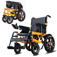 AA100 Foldable Electric Wheelchair Manual for Elderly Disabled People Modern Walker Mobility 20A Lithium Battery Capacity,16inches