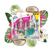 Glade Plugins Scented Oil Refill 5 ct, Exotic Tropical Blossoms, Plug in air freshener, 3.35 fl oz, 3.35 Fl Oz