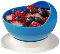 Maddak Ableware Scooper Bowl with Suction Cup Base, Blue