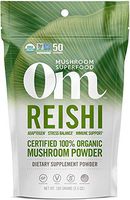 Om Organic Mushroom Nutrition Supplement Reishi: Adaptogen, Immune Support, Longevity, 50 servings, 3.57oz, 100 Gram