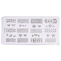 Nail Art,Putars Fashion DIY Nail Art Image Stamp Stamping Plates Manicure Template (E)