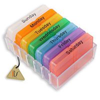 7 Day Weekly Tablet Pill Medicine Boxes Holder Storage Organizer Container Case