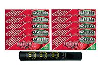 Herb Airtight Tube Pocket Protector with Juicy Jay's Raspberry 1.25 Flavored Hemp Rolling Papers 10 Count DC Crafts Nation- Happy Face