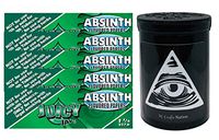 Herb Airtight Container Fresh Kettle with Juicy Jay's Absinth 1.25 Flavored Hemp Rolling Papers 5 Count DC Crafts Nation- Illuminati