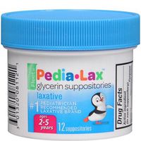 Fleet Pedia-Lax Glycerin Suppositories 12 Each (Pack of 3)