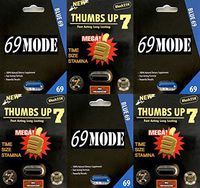 Thumbs Up 7 & 69 Mode Combo-6 Pills Best Male Enhancin Performance Capsules Most Effective Amplifier for Performance, Energy, and Endurance (Thumbs Up Black 3, 69Mode 3)