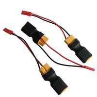 JFtech XT60 Connectors Male to Female with JST Plug connector Power Adapter for RC DJI Phantom FPV MultiRotor Aerial Camera Gimbal (pack of 3)