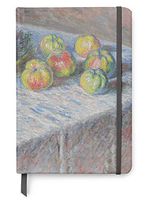 Claude Monet Art UV Printed on PU Leather A5 Journal Notebook - Lined Pages