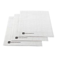 Paper Napkins, 2 Ply Napkins, Disposable Napkins - White with Grey Threads - 16" x 16" - Luxnap Micropoint - 1800ct Box - Restaurantware