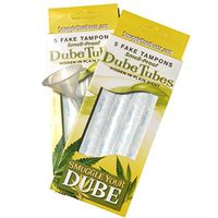 Smuggle Your Booze SYD-DT Smuggle Dube Tubes-Hide in Plain Sight, Smell Proof Fake Tampons with Wrappers. Holds Liquids Too. (2 Pack, Clear)