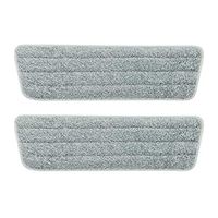 Eyliden 2 Pack Mop Pads Wet Dry Microfiber Mop Cleaning Pad Mop Refills Replacement Heads for Most Spray Mops and Reveal Mops