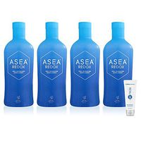ASEA REDOX Cell Signaling Supplement (4X32 fl. oz. Bottles) with RENU 28 (10mL) Bundle