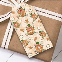 Gingerbread Houses Christmas Gift Tags (Present Favor Labels)