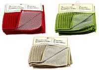 Kitchen Trends Microfiber Scrubber Cloths, Set of 2, Assorted Colors