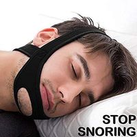 Anti snoring Chin Strap – Most Effective Snoring Solution and Anti Snoring Devices - Snoring Chin Strap - Stop Snoring Sleep Aid for Men and Women (Black)