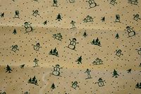 Snowman & TreesWrapping Tissue Paper for Art DIY Crafts in Bulk # 781~10 Large Sheets Size 20" x 30"