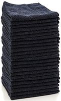 Grade Microfiber All-Purpose Superior Microfiber Towels!Large 16"x16" 330GSM Heavyweight - Ideal for TV Screens, Laptops, Windows, Mirrors, Kitchen, Glasses and More! (Black, 12 Pack)