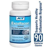 Excellacor – Proteolytic Systemic Enzymes Formula – with Enteric-Coated Serrapeptase - Total Body Support - 90 Vegetarian Capsules - AST Enzymes