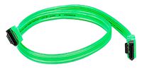 10 Pack 18 Inch SATA 6Gbps Cable with Locking Latch UV Green, CNE546063