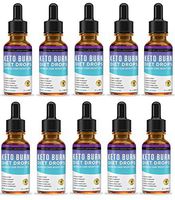 Keto Diet Supplement Drops Shred Burn Ketones for Faster Ketosis Weight Loss Appetite Suppressant Loose Unwanted Belly Fat Raspberry Ketone African Mango Advanced Dietary Blend Made in USA 10 Bottles