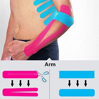 2 Sizes Kinesiology Tape Athletic Tape Sports Recovery Tape Strapping Gym Fitness Tennis Running Knee Muscle Protector Scissors