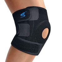 Siwei Knee Brace Support, Open Patella Brace for Injury Recovery, Arthritis, Meniscus Tear, Tendonitis Pain, ACL, LCL, MCL (Adjustable Bi-Directional Straps)