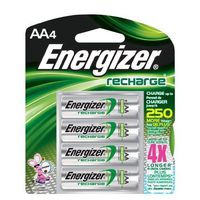 2 Pack of Rechargeable AA NiMH Battery Retail Pack - 4-pack