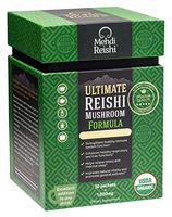Ultimate Reishi Mushroom Formula by Mehdi Reishi – 30 Servings, 1,000mg-100% Pure, Authentic, Organic Spores & Extract-Ganoderma Lucidum, Lingzhi - High Potency Triterpenes, Beta-Glucans