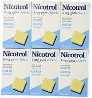 6 Boxes Nicotrol Nicotine Gum 4mg Original Classic 630 Pieces