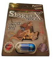 Shogun-X Platinum 1200k Enhanced Male Supplement 3 Pack for Time Size Stamina