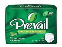 First Quality Prevail Protective Underwear - Regular and Super Absorbency Part No. PVS512