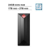 2019 HP Omen Obelisk Gaming PC Desktop (Intel 6-Core i7-8700, up to 4.6GHz, 24 DDR4 RAM, 1TB SSD (Boot) + 2TB HDD, NVIDIA RTX 2080, WiFi, Bluetooth, Keyboard, Mouse, Win 10 Home)