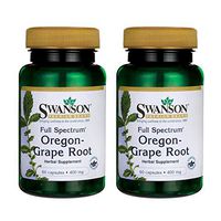 Swanson Full Spectrum Oregon-Grape Root 400 Milligrams 60 Capsules (2 Pack)
