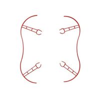 Meijunter Red Quick Release Propeller Bumper Guard Protector Mount Props For Parrot Bebop 2.0