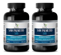 Pills for Men Size - Saw Palmetto Advanced Formula 500MG - Saw Palmetto Capsules for Prostate Health - 2 Bottles (200 Capsules)