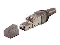 Monoprice Entegrade Series Cat6A RJ-45 Field Connection Modular Plug, Shielded for 23/24AWG Installation Cable, 10 Pack