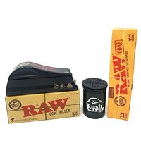 RAW Cone Filler with RAW Cones 32 Pack and KC Pop Top (King Size Cones)