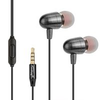eVogue Premium Noise Cancelling Headphones with Precise Bass - HiFi Stereo Sound Output Wired Earbuds with Microphone - Lightweight Volume Control Compatible in Ear Earphones with 3.5 mm Jack