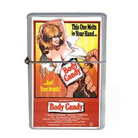 Wind Proof Dual Torch Refillable Lighter Vintage Poster D-209 Body Candy Melts in Your Hand & Your Mouth