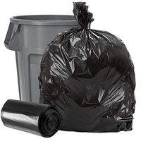 Plasticplace W42LDB15RL Black 40-45 Gallon Trash, 40x46, 1.5 Mil, 100 Bags Per Case (Rolls)