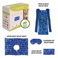 Nature Creation Ultimate Set- Herbal Heat Pack/Cold Pack - Hot and Cold Therapy (Blue Flower)